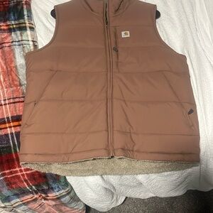 Carhartt Brown Hooded Vest